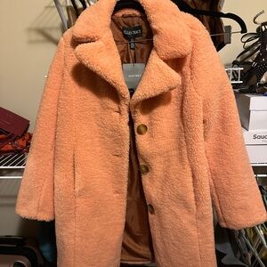 Ellen Tracy Women's Peach Trench Coat